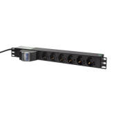 PDU Logilink PDU6C02, 6 x Schuko, 2m, Black