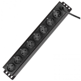 PDU Logilink PDU8D01, 8x Schuko, 2m, Black