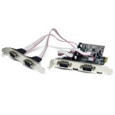 Adaptor PCI Express Startech PEX4S553, PCI Express x1 - 4x Serial