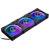 Ventilator Phanteks D30-120 PWM Reverse, DRGB LED, 120 mm, Black, 3 bucati
