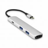 Hub USB Apple iSTYLE Slim, 2x USB, Silver