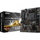 Placa de baza MSI A320M PRO-VD PLUS, AMD A320, Socket AM4, mATX