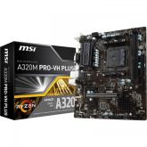 Placa de baza MSI A320M PRO-VH PLUS, AMD A320, socket AM4, mATX