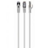 Patchcord Gembird PP6A-LSZHCU-W-0.25M, Cat. 6A, S/FTP, 0.25m, White