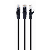 Patch Cord Gembird PP6U-1.5M/BK, UTP, Cat6, 1.5m, Black