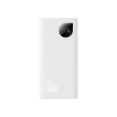 Baterie portabila Baseus Adaman2 Digital Display, 10000mAh, 2 x USB, 1 x USB-C, White