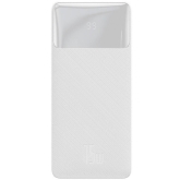 Baterie portabila Baseus Bipow Digital Display, 30000mAh, 2 x USB-A, White