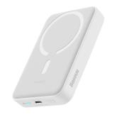Baterie portabila Baseus Magnetic Mini, 10000mAh, 1 x USB-C, White