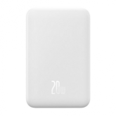 Baterie portabila Baseus Magnetic Mini Wireless, 20000mAh, 1 x USB-C, White