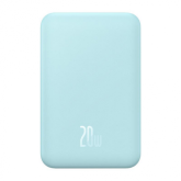 Baterie portabila Baseus Magnetic Mini Wireless, 20000mAh, 1 x USB-C, Blue