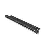 Patch Panel Lanberg PPKS-1024-B, 19inch, 1U, 24 porturi, Keystone, Black