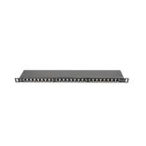 Patch Panel Lanberg PPS5-0024-B, 19inch, 0.5U, 24 porturi, Cat5e, FTP, Black