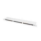 Patch Panel Lanberg PPS6-0024-S, 19inch, 0.5U, 24 porturi, Cat6, FTP, Gray