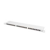 Patch Panel Lanberg PPS6-0024-S, 19inch, 24porturi, White