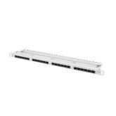 Patch Panel Lanberg PPU5-0024-S, 0.5U, 19inch, 24 porturi, Grey