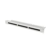Patch Panel Lanberg PPU5-1124-S, 19 inch, 1U, 24 porturi, Cat. 5e, UTP, Grey