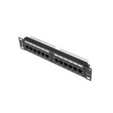 Patch Panel Lanberg PPU5-9012-B, 10inch, 12 porturi, Black