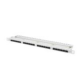 Patch Panel Lanberg PPU6-0024-S, 19inch, 0.5U, 24 porturi, Cat6, UTP, Gray