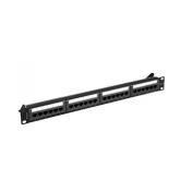 Patch Panel Lanberg PPUA-1024-B, 19inch, 1U, 24 porturi, Cat6a, UTP, Black