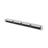 Patch Panel Lanberg PPUA-1124-S, 19 inch, 1U, 24 porturi, Cat. 6a, UTP, Grey