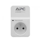 Priza APC PM1W-FR cu protectie, 1x Priza, White