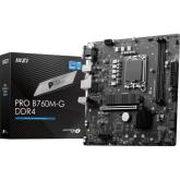 Placa de baza MSI PRO B760M-G DDR4, Intel B760, Socket 1700, mATX