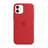 Protectie pentru spate Apple Silicone Case pentru iPhone 12/12 Pro, Red