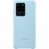 Protectie pentru spate Samsung Silicon pentru Galaxy S20 Ultra/5G (2020), Sky Blue