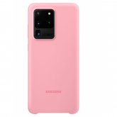 Protectie pentru spate Samsung Silicon pentru Galaxy S20 Ultra, Pink