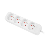 Prelungitor Lanberg PS0-04E-0150-W, 4 x prize, 1.5 m, White