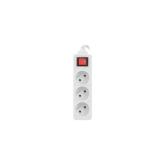 Prelungitor Lanberg PS1-03E-0300-W, 3x Sockets, White