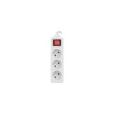 Prelungitor Lanberg PS1-03E-0300-W, 3x Sockets, White