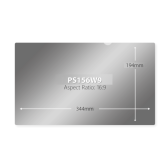 Filtru de confidentialitate V7 ScreenSentry, 15.6 inch, 16:9, Black