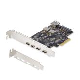 Adaptor PCI-Express Startech PS4C3IA3-USB-C-CARD, 4x USB-C
