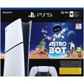 Consola Sony PlayStation 5 Slim Digital Edition, 1TB, White + Joc Astro Bot