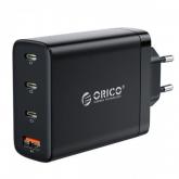 Incarcator retea Orico PV100-1U3C, 1x USB-A, 4x USB-C, Black