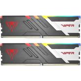 Kit Memorie Patriot Viper Venom RGB Matte Black Intel XMP 3.0, 32GB, DDR5-7200MHz, CL34, Dual Channel