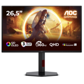 Monitor LED AOC Q27G4ZDR, 26.5 inch, 2560 x 1440 pixeli, 0.03 ms GtG, Black