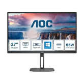 Monitor LED AOC Q27V5N, 27 inch, 2560x1440 pixeli, 4 ms GtG, Black