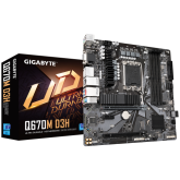 Placa de baza Gigabyte Q670M D3H, Intel Q670, Socket 1700, mATX