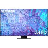 Televizor QLED Samsung Smart QE55Q80C Seria Q80C, 55inch, Ultra HD 4K, Carbon Silver