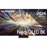 Televizor LED Samsung Smart QE75QN800D Seria QN800D, 75inch, Ultra HD 8K, Black