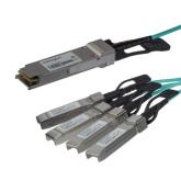Splitter FO Startech QSFP4X10AO15, QSFP+ - 4 x SFP+, 15 m, Aqua