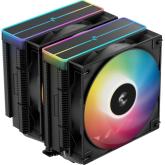 Cooler procesor Deepcool AG620 V2, ARGB LED, 2 x 120 mm, Black