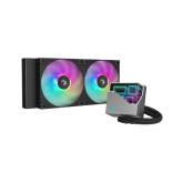 Cooler procesor Deepcool LT240, ARGB LED, 2 x 120mm, Black