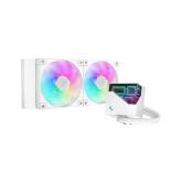 Cooler procesor Deepcool LT240, ARGB LED, 2 x 120mm, White