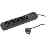 Prelungitor ARMAC M5 Rack, 5x Schuko, 1.5m, Black