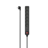 Prelungitor Hama R9223153, 6x Shucko, 1.4m, Black