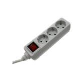 Prelungitor Hama R9223801, 3x Shucko, 1.4m, White