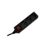 Prelungitor Hama R9223806, 3x Shucko, 3m, Black